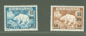 Greenland #39-40 Mint (NH)