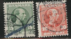 DENMARK  Scott 70-71 used 