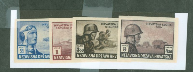 Croatia #B33-B36 Unused Single (Complete Set)