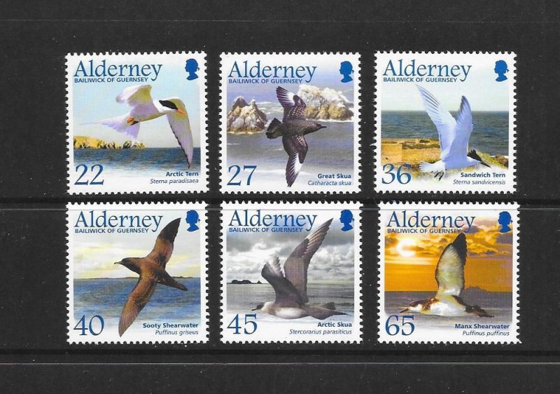 BIRDS - ALDERNEY #209-14  MNH