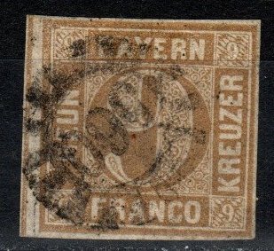 Bavaria #12 F-VF Used CV $16.00 (X253)