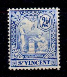 ST.VINCENT SG97 1907 2½d BLUE LMM