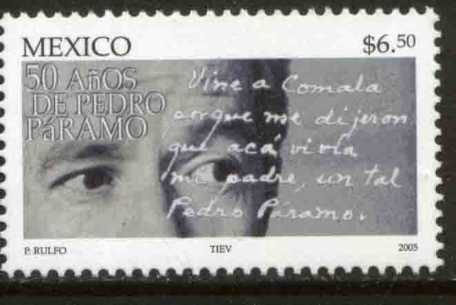 MEXICO 2439, PUBLICATION OF PEDRO PARAMO BY JUAN RULFO 50th ANN.. MINT, NH. VF.