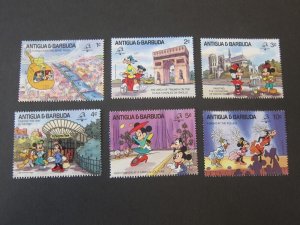Antigua & Barbuda 1989 Sc 1207-12 Disney MNH