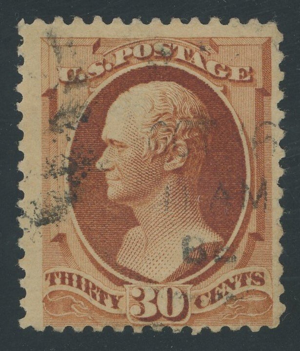 USA 217 - 30 cent Hamilton - Fine used with faint CDS cancel - Cat $90.00