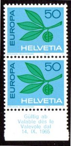 SWEDEN 469 MNH PAIR SCV $2.30 BIN $1.40 EUROPA