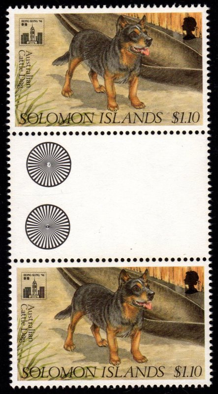 Solomon Islands - Scott #770 Mint Gutter Pair (Dog)