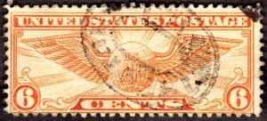 1934, US 6c, Winged Globe, Used, Sc C19