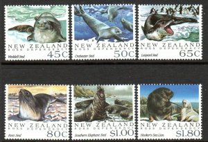 New Zealand-Ross Dependency ​SG1664-1669 ​1982 ANTARCTIC SEALS MNH