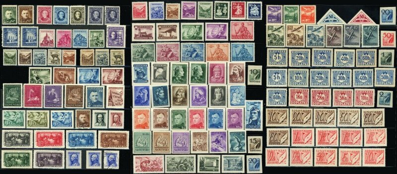 SLOVAKIA German Occupation Postage Stamps Collection WWII Europe Mint LH OG