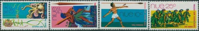 Niue 1972 SG166-169 Arts Festival set MNH