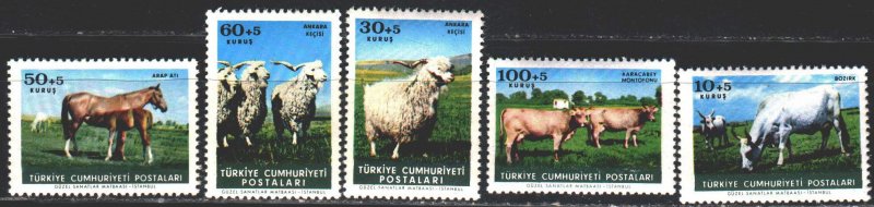 Turkey. 1964. 1919-23. Horse, pets. MNH. 