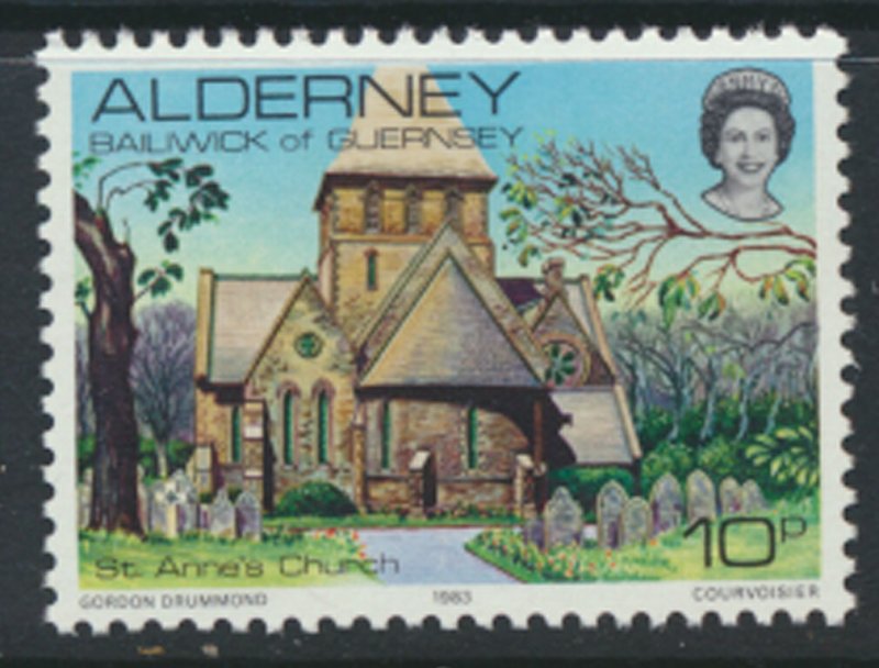 Alderney  SG A4  SC# 4 1983 Definitive  Church    MNH  see scan