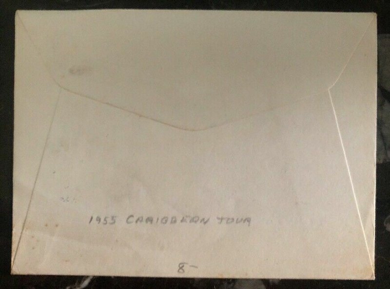 1955 Nassau Bahamas First Day Cover FDC Caribbean Tour Of HRH Princes Margaret