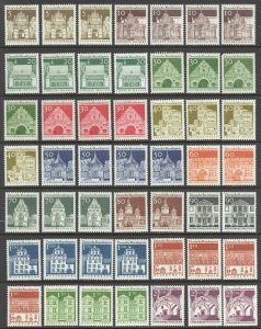 Germany Sc# 936-951 (Assorted) MH lot/49 1966-1969 Buildings