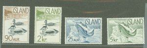 Iceland #319-322  Single (Complete Set) (Ducks) (Fauna)