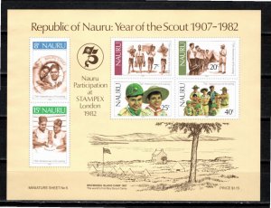 Nauru 1982 MNH Sc 249a souvenir sheet