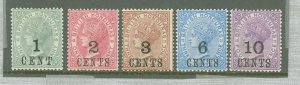 British Honduras #28-30/36/47v Unused Multiple