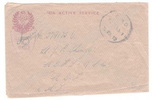 New Zealand 1945 Fine YMCA Active Service censored cover to USA