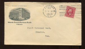 344 Schermack Used on Illinois Trust & Savings Bank Illustrated Cover MG97