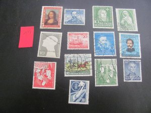 GERMANY 1950S USED LOT VF/XF (209)