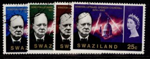 SWAZILAND QEII SG117-120, 1966 churchill commemoration set, FINE USED.