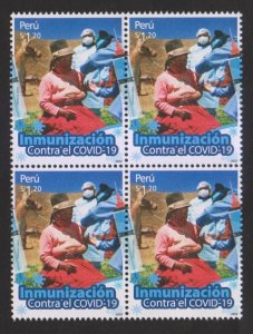 Peru 2022 , Vaccionation Covid , Block , MNH