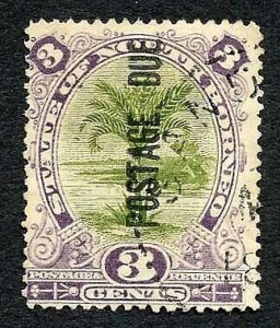 North Borneo SGD3 3c Olive-green and dull purple CDS Cat 16 Pounds