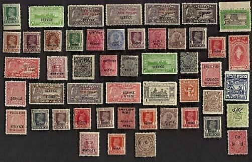 50 All Different Mint  INDIAN STATE   STAMPS - NO NEPAL