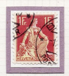 Switzerland 1933 SHADES Early Issue Fine Used 1F. NW-210681