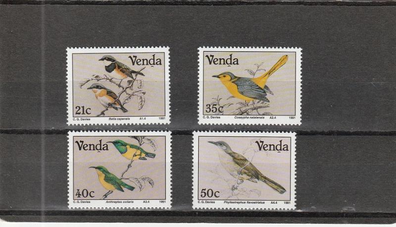 Venda  Scott#  221-4  MNH  (1991 Birds)