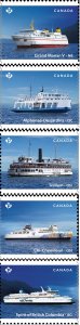 Canada 2023 MNH Stamps Scott 3389-3393 Ships Ferry Ferries