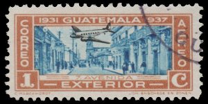 GUATEMALA STAMP 1937. SCOTT # C80. USED. # 3