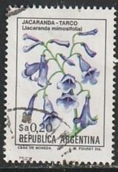 1983 Argentina - Sc 1431 - used VF - 1 single - Flowers