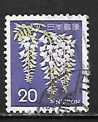 Japan  915: 20y Wisteria, used, VF