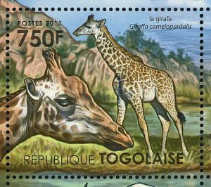 Fauna of Swampy Areas of Africa Giraffe Haliaeetus Vocifer S/S MNH #4165-4168 