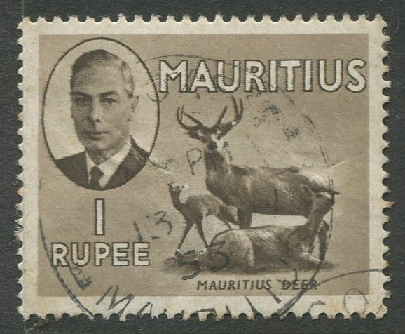 STAMP STATION PERTH Mauritius #246 KGVI Definitive Issue Used 1950