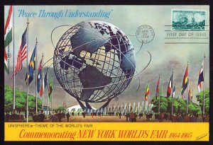 1964 New York World's Fair Sc 1244 jumbo FLEETWOOD classic cover!