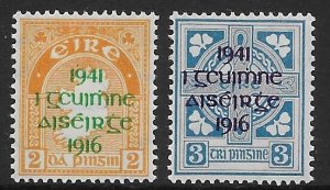 Ireland 118-19   1941  set 2  fine  mint  hinged