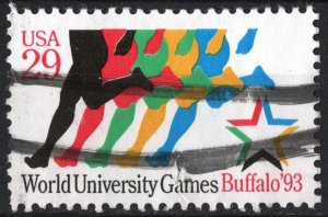 SC#2748 29¢ World University Games Single (1993) Used