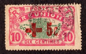 *KAPPYSstamps 18013 FRANCE REUNION SCOTT B1 USED  3mm REPAIRED TEAR $120