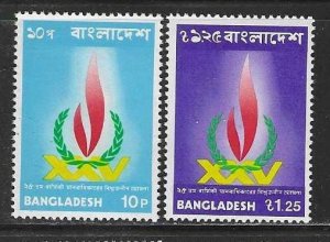 Bangladesh MNH sc# 56-7 Human Rights