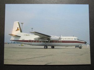 10125 Aviation Postcard AIR ROUERGUE Airlines FOKKER F27-