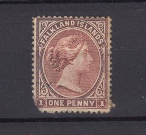 Falkland Islands QV 1891 1d Chestnut Wmk Crown SG19 MH BP9372