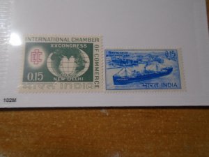 India  #  398-99   MNH