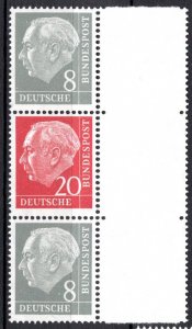 Germany Bund Scott # 707 (2), 710, mint nh, se-tenant, S50YII