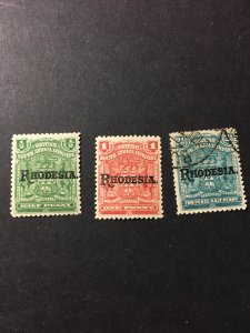 Rhodesia sc 82,83,85 u