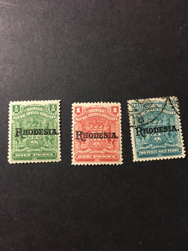 Rhodesia sc 82,83,85 u