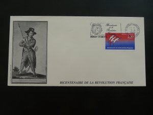 bicentenary of French Revolution commemorative cover France 1989