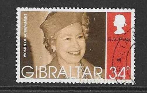 GIBRALTAR SG769  1996 34p EUROPA FAMOUS WOMEN USED